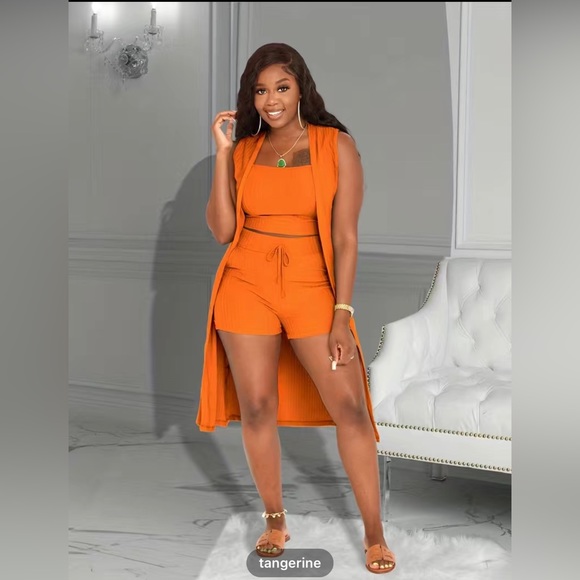 Lime Green 3 PC Solid Ribbed Set - Picture 3 of 11